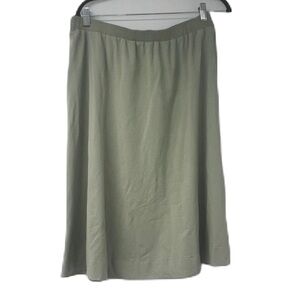 Jay Basics woman's xl green a-line midi spring summer casual classic fun skirt
